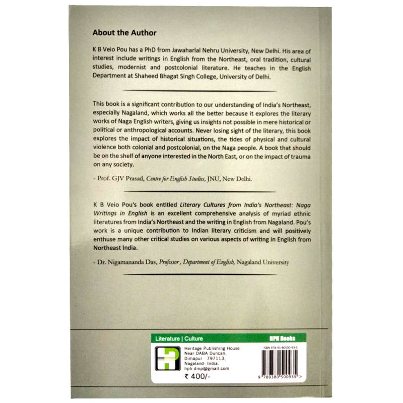 Literary Cultures of India's Northeast Naga Writings in English