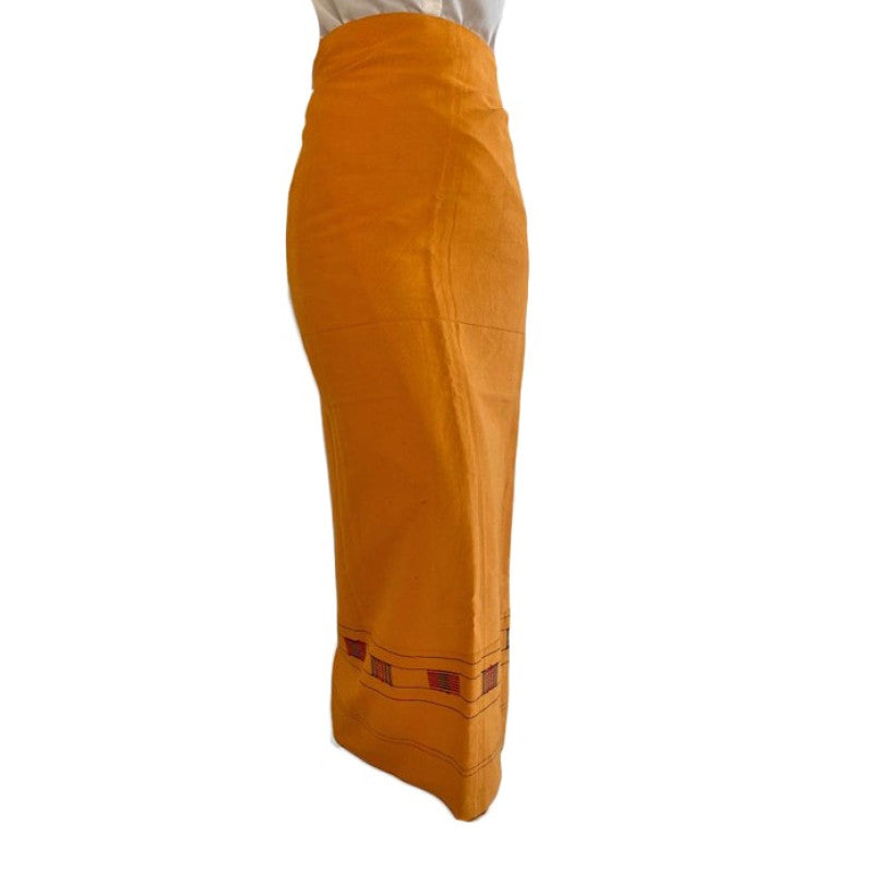 Mustard Yellow Wraparound Hand Woven - TADI