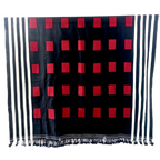 Sangtam Loinloom men white border Shawl - Ethnic Inspirations