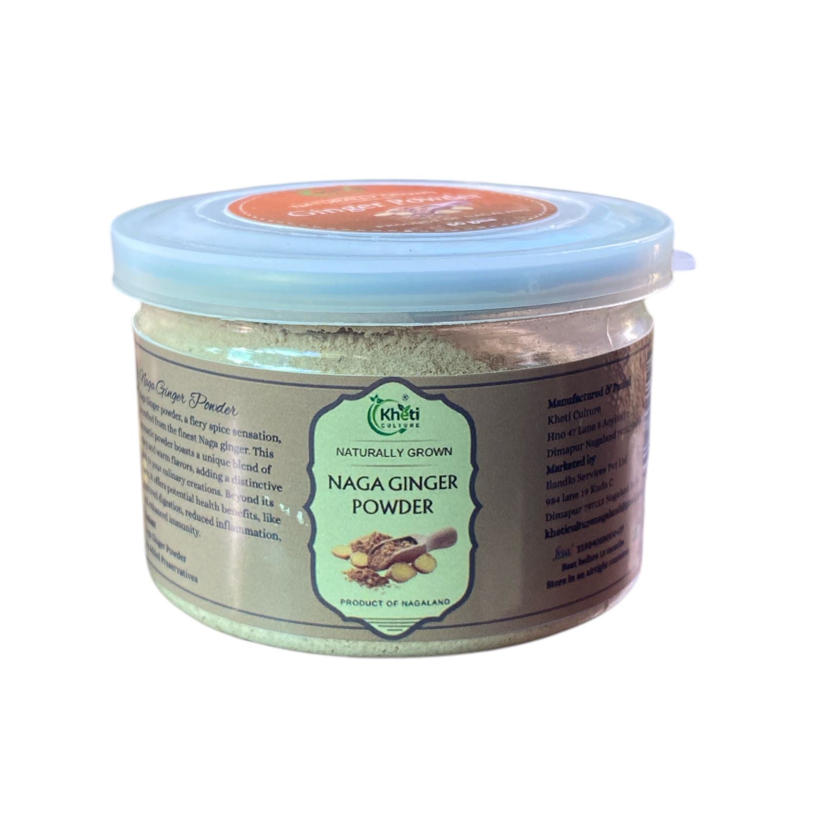Naga Ginger Powder 50gms Can -Kheti Culture