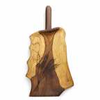 Platter with plant wooden platter - Custom Creations