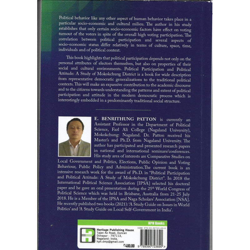 POLITICAL PARTICIPATION AND POLITICAL ATTITUDE: A Study of Mokokchung District – E. BENRITHUNG PATTON