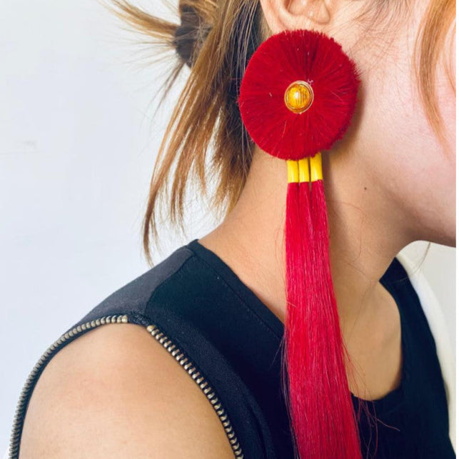 Flower Child-Tribal Ethnic Earrings (Medium)
