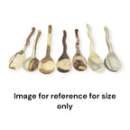 Long straight Ladle Teak Aged (1pc) - Custom Creations