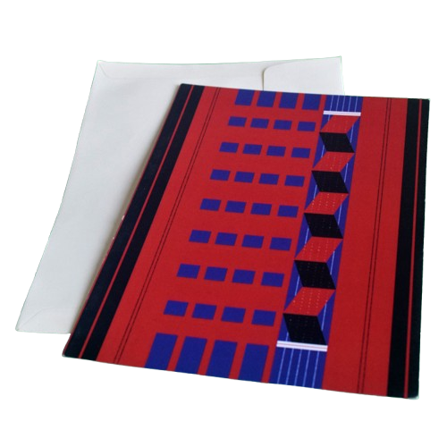 soyachunk tribal chang male naga shawl greeting cards