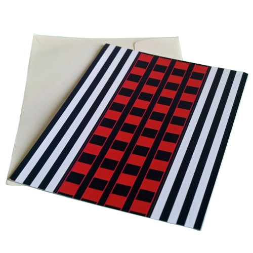 soyachunks tribal sangtam naga shawl white and red greeting cards