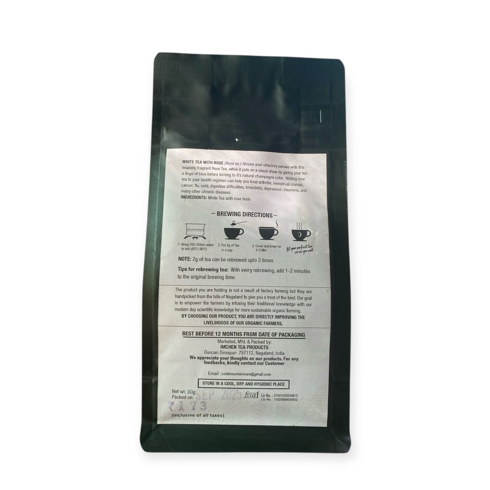 WHITE TEA with Tulsi - Cold Mountain 30g